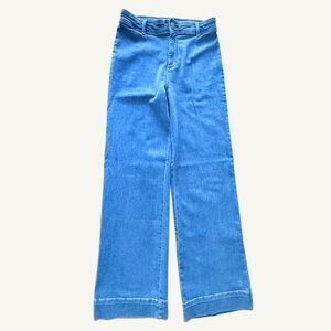 Avec Les Filles High Rise Wide Leg Jeans 27 Blue Denim 90s Style